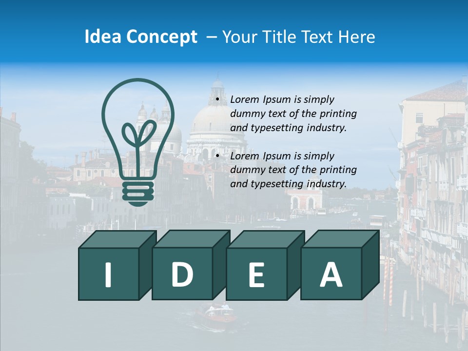 Coast Water Postcard PowerPoint Template