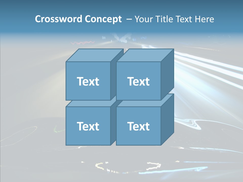 Perspective View Glow PowerPoint Template