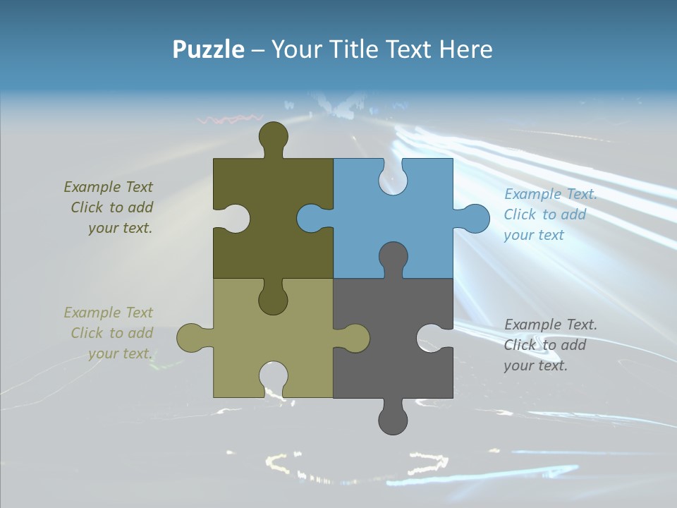 Perspective View Glow PowerPoint Template
