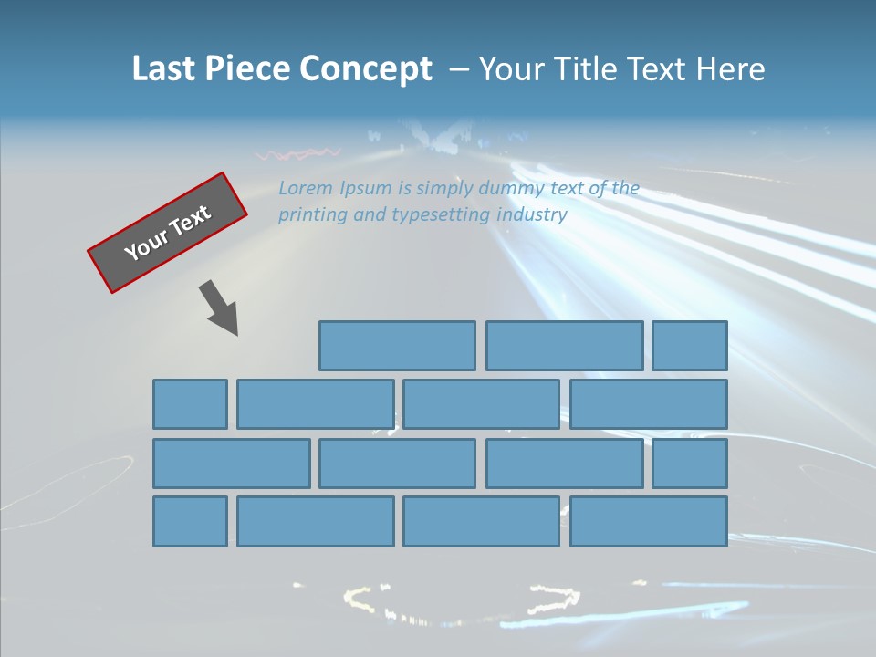 Perspective View Glow PowerPoint Template