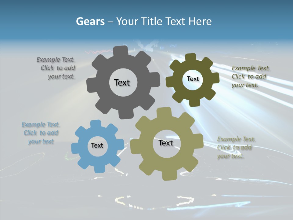 Perspective View Glow PowerPoint Template