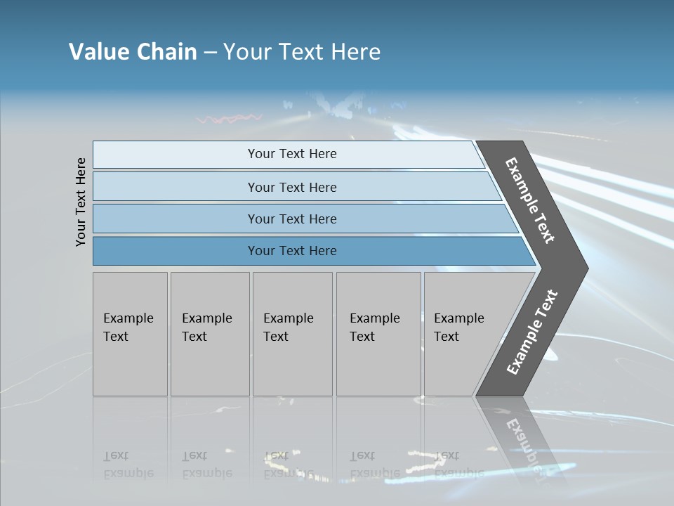 Perspective View Glow PowerPoint Template