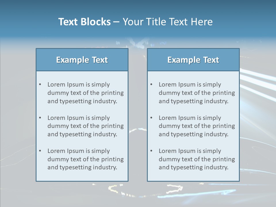 Perspective View Glow PowerPoint Template