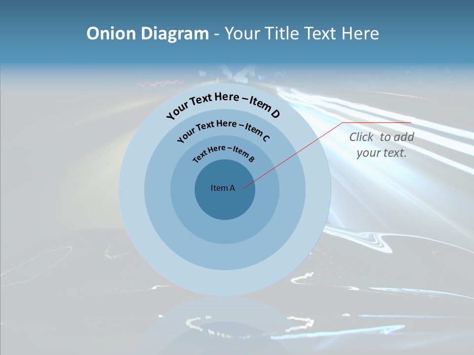 Perspective View Glow PowerPoint Template