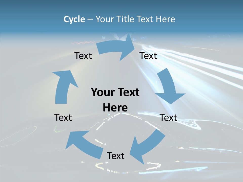 Perspective View Glow PowerPoint Template
