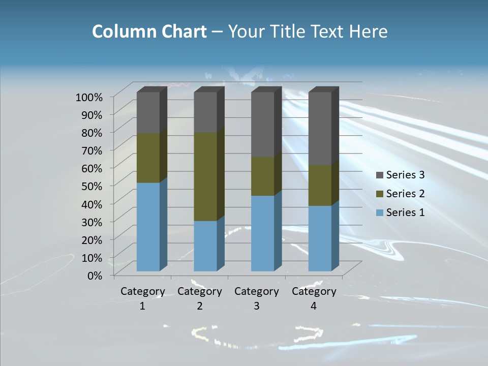 Perspective View Glow PowerPoint Template