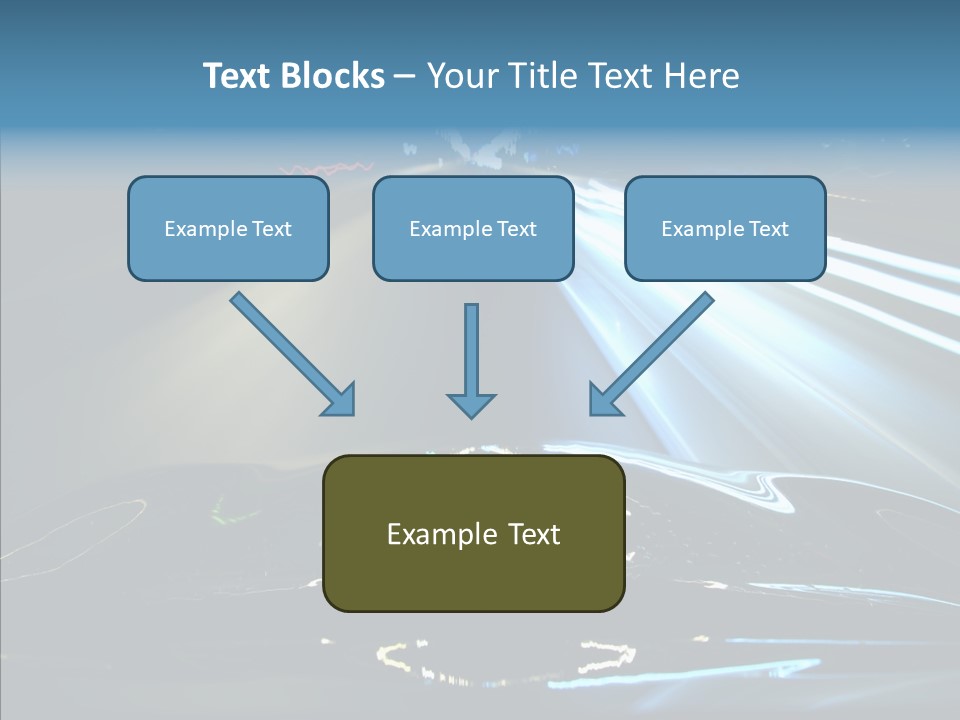 Perspective View Glow PowerPoint Template