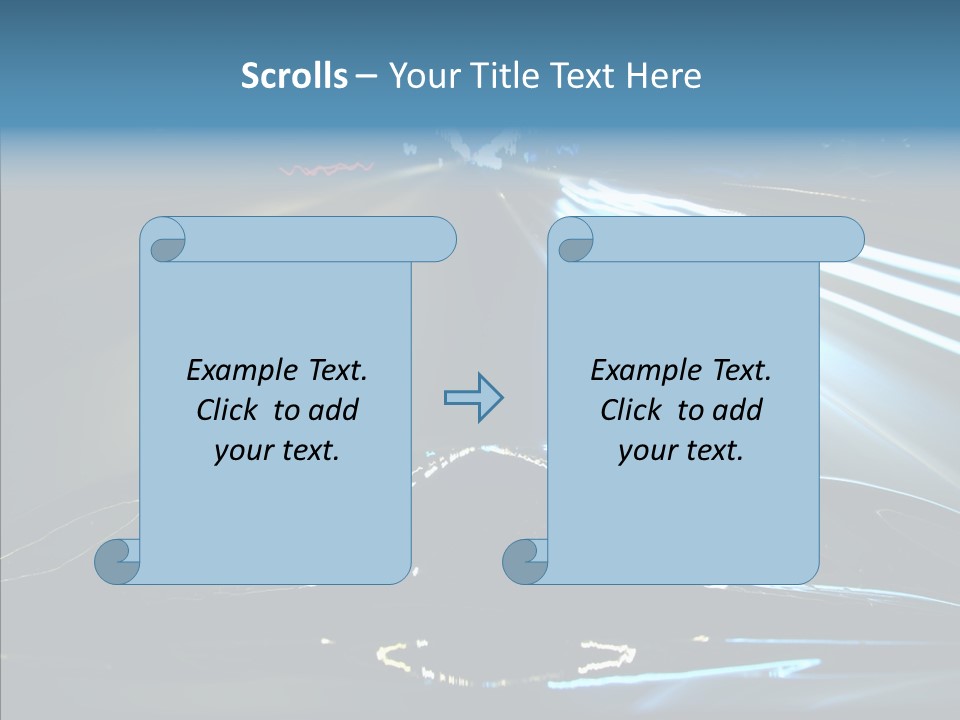 Perspective View Glow PowerPoint Template