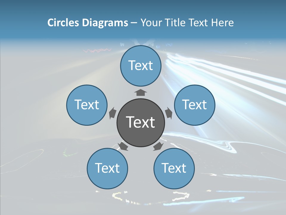 Perspective View Glow PowerPoint Template
