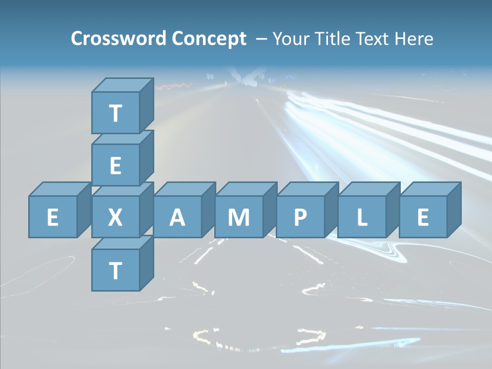 Perspective View Glow PowerPoint Template