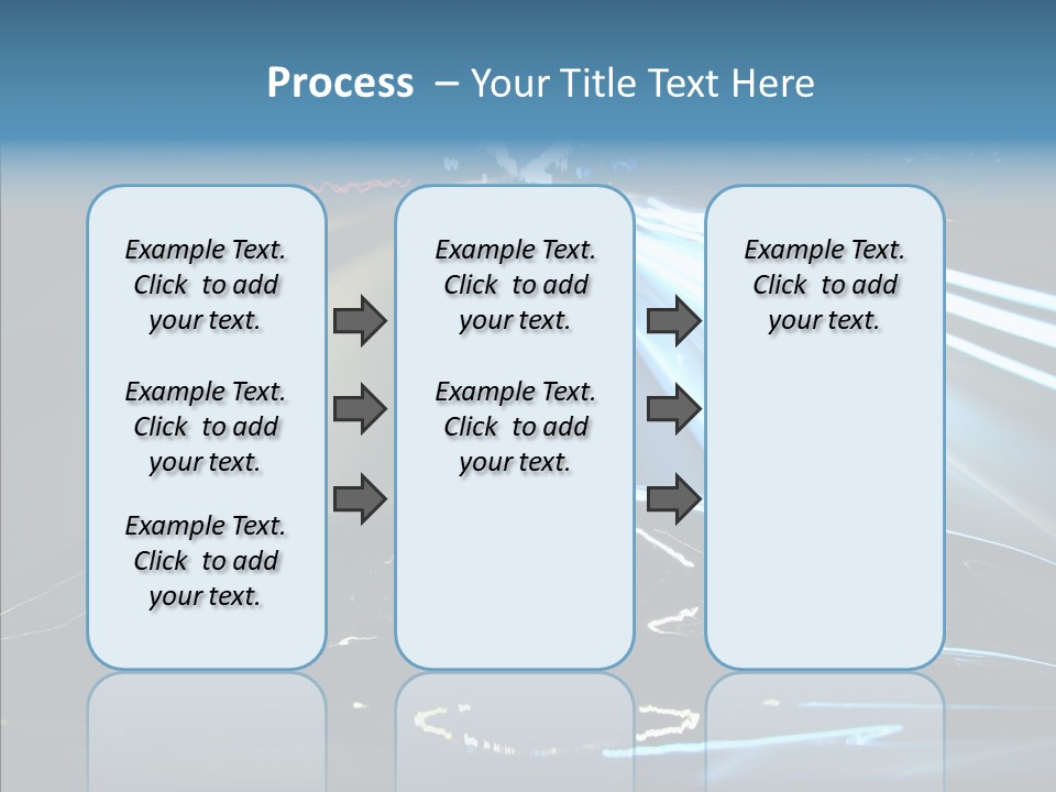 Perspective View Glow PowerPoint Template
