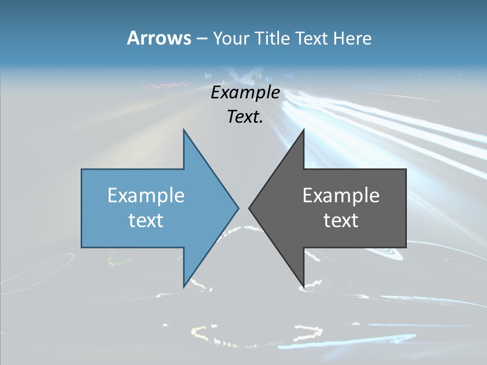 Perspective View Glow PowerPoint Template