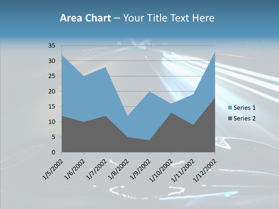 Perspective View Glow PowerPoint Template