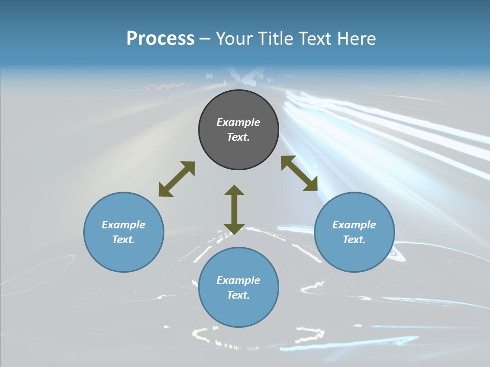 Perspective View Glow PowerPoint Template
