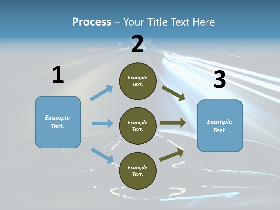 Perspective View Glow PowerPoint Template