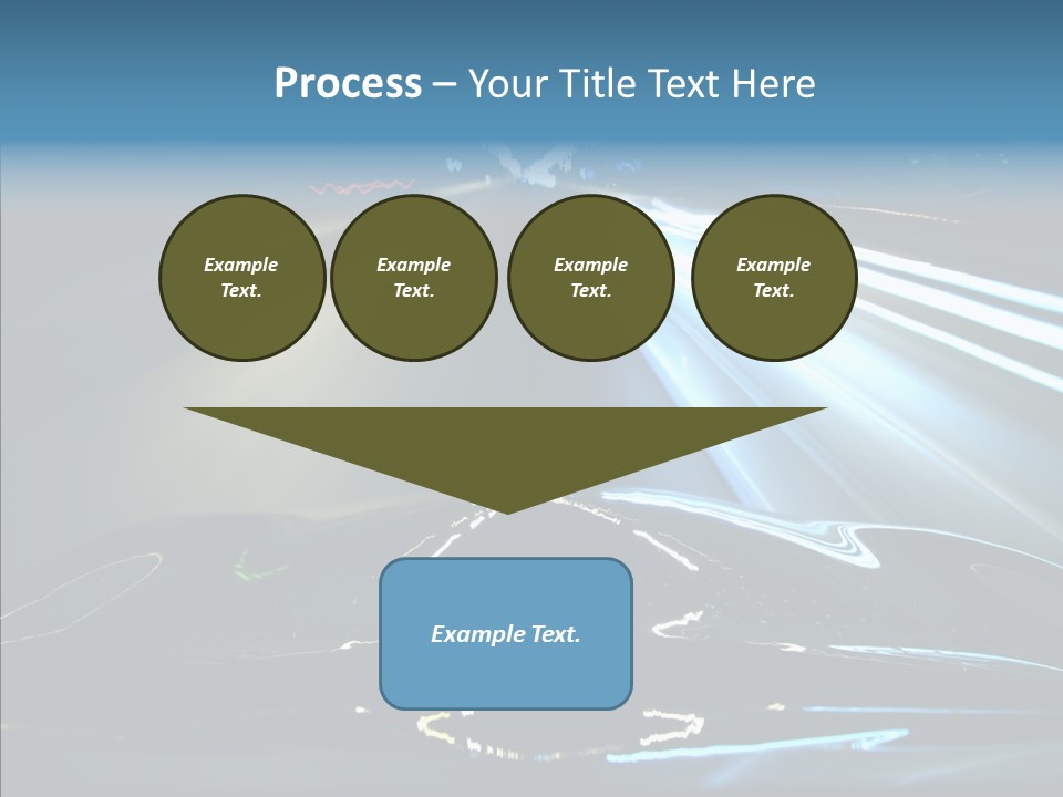 Perspective View Glow PowerPoint Template