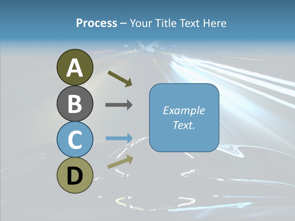 Perspective View Glow PowerPoint Template