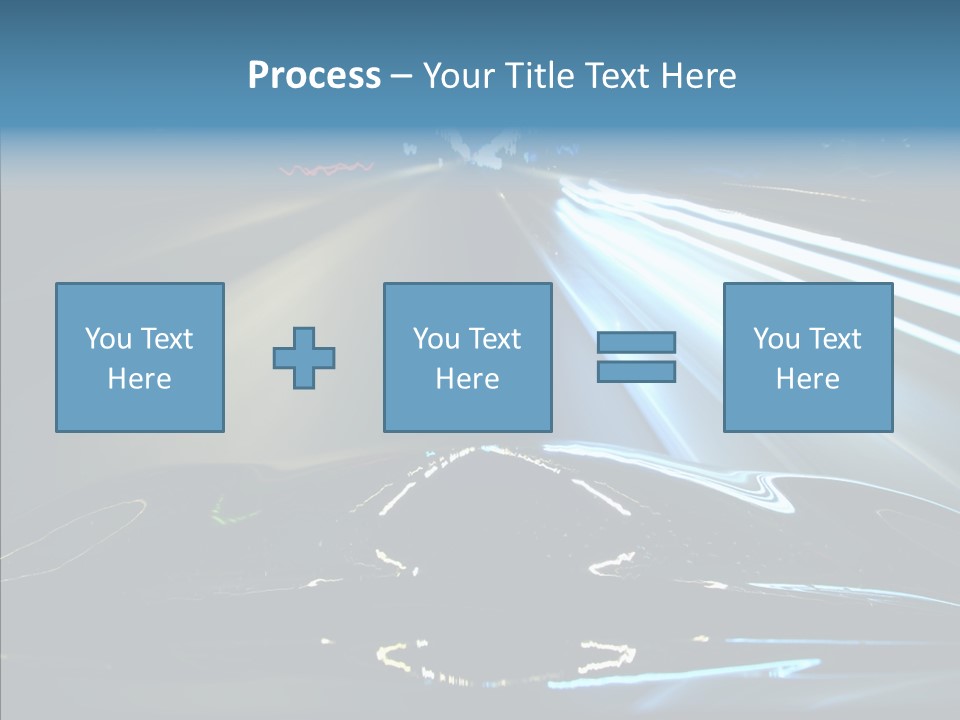 Perspective View Glow PowerPoint Template