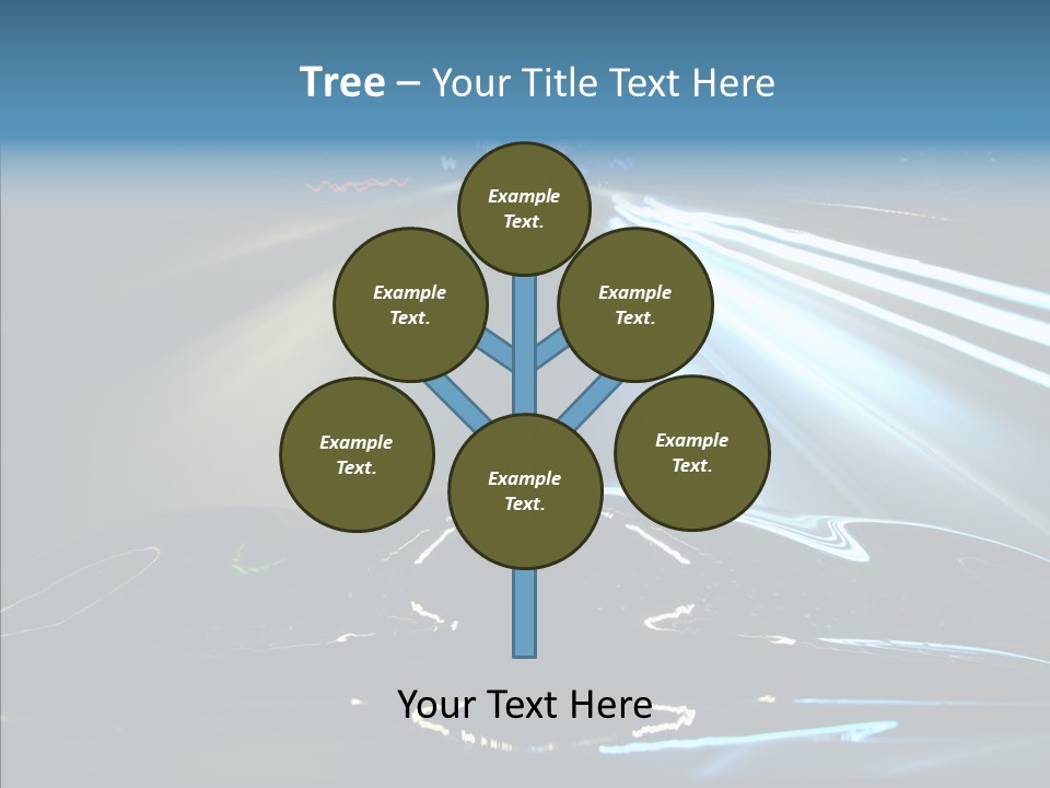 Perspective View Glow PowerPoint Template