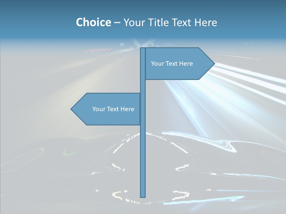 Perspective View Glow PowerPoint Template