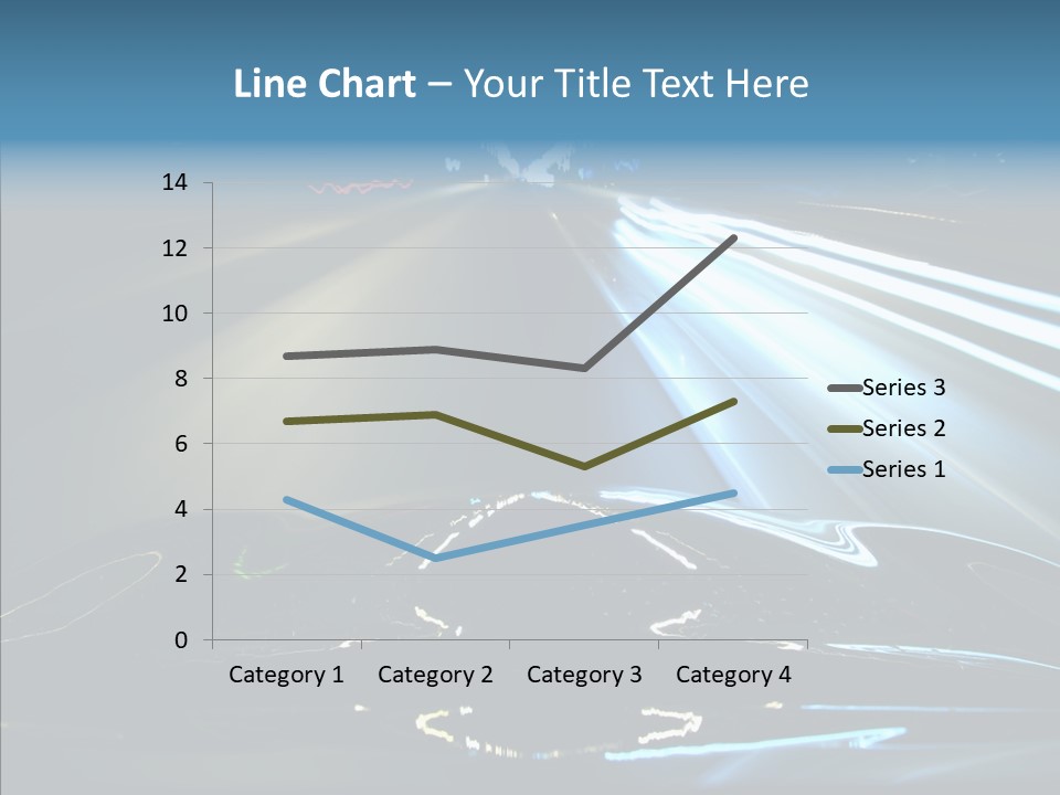 Perspective View Glow PowerPoint Template