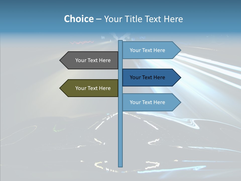 Perspective View Glow PowerPoint Template