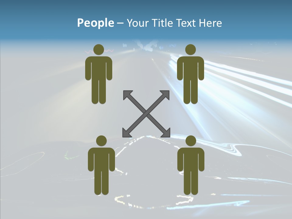 Perspective View Glow PowerPoint Template