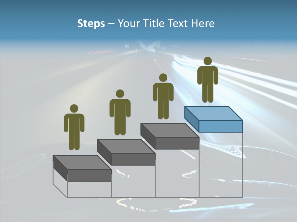 Perspective View Glow PowerPoint Template