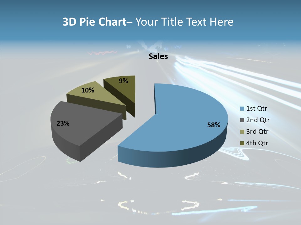 Perspective View Glow PowerPoint Template