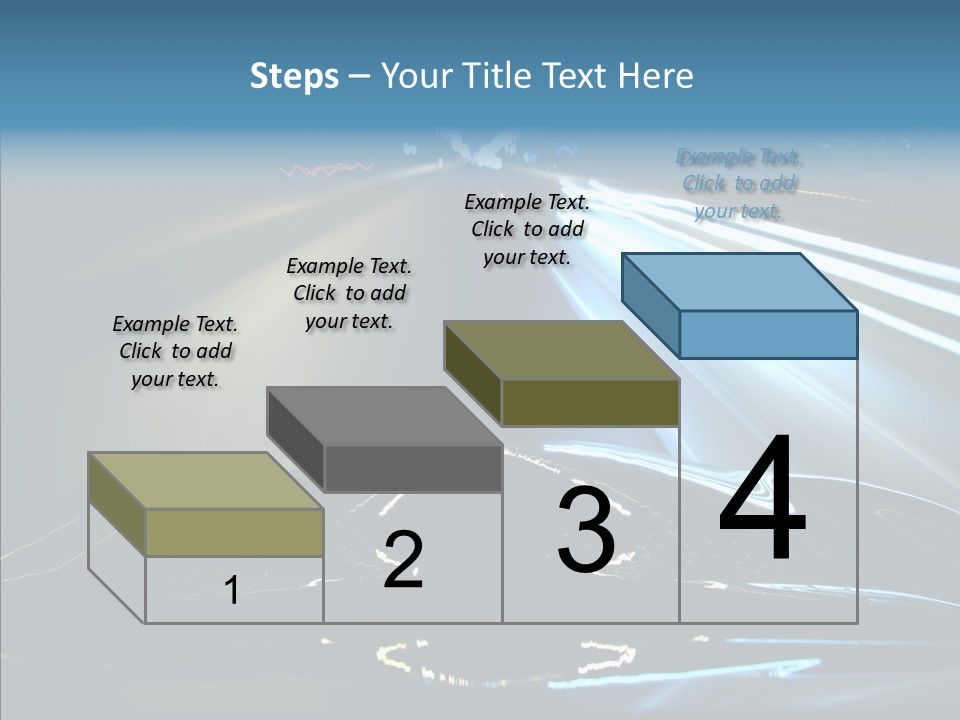 Perspective View Glow PowerPoint Template