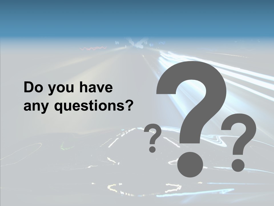 Perspective View Glow PowerPoint Template