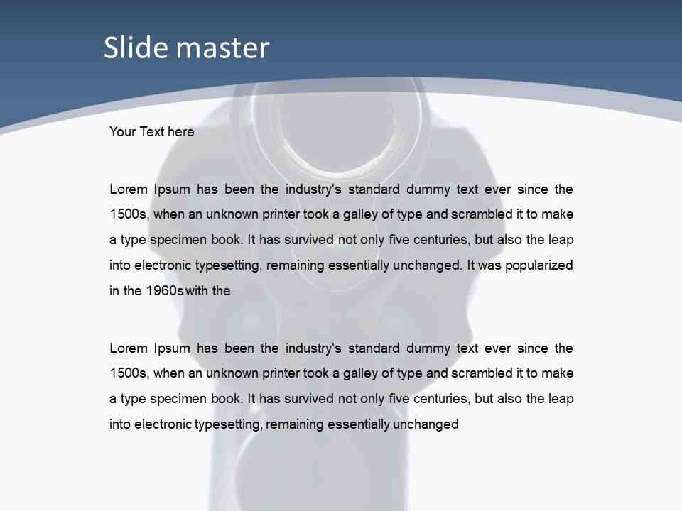 Loaded Sight Hammer PowerPoint Template
