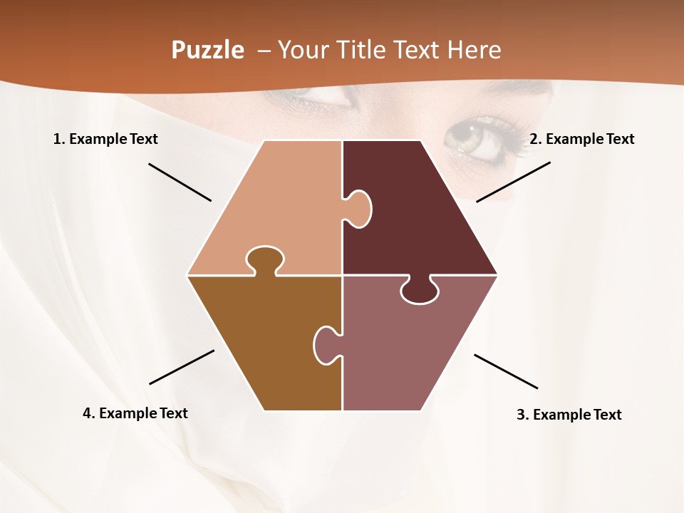 Eastern Veil Young PowerPoint Template