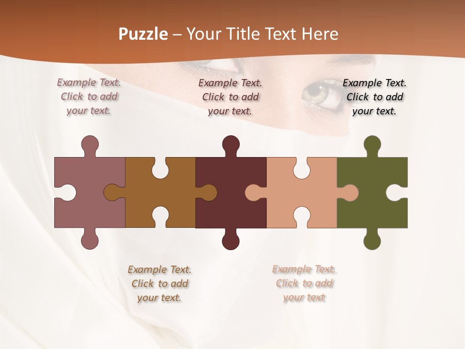 Eastern Veil Young PowerPoint Template