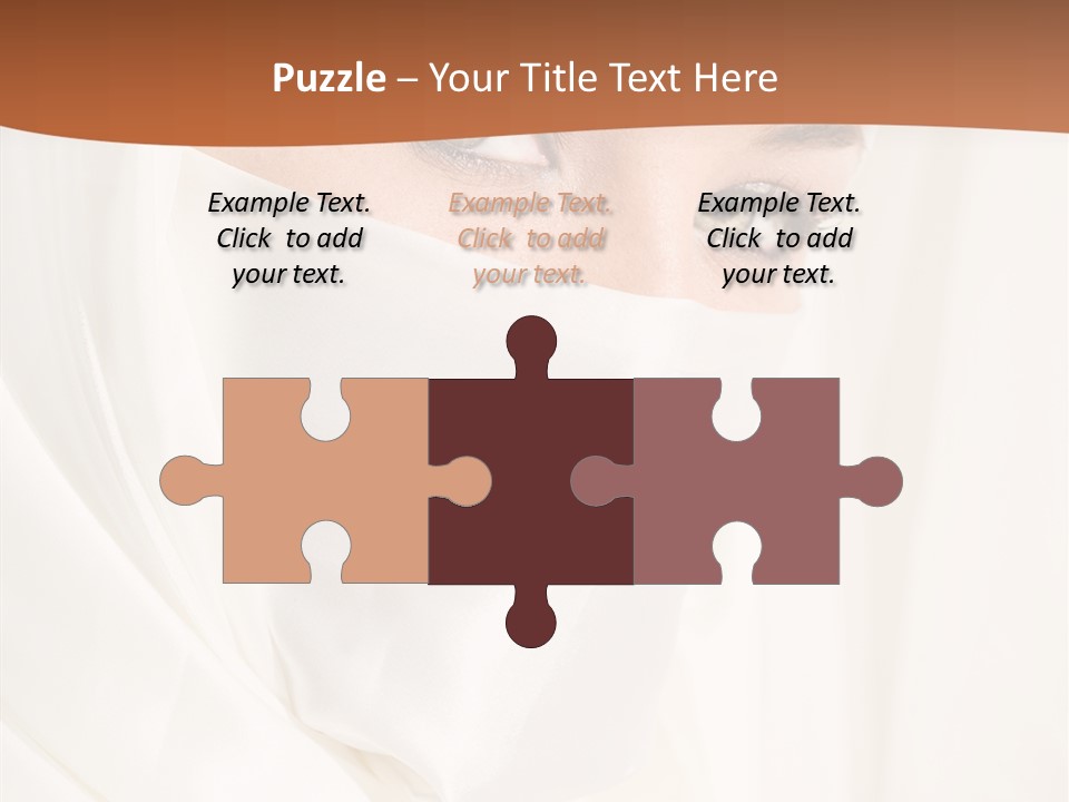 Eastern Veil Young PowerPoint Template