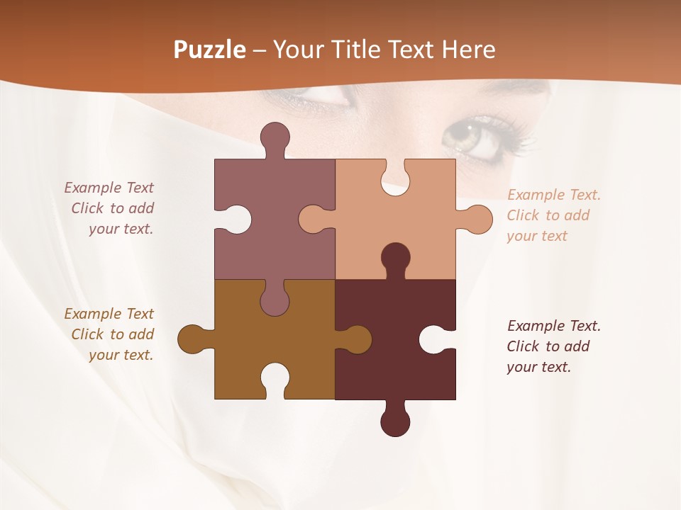 Eastern Veil Young PowerPoint Template