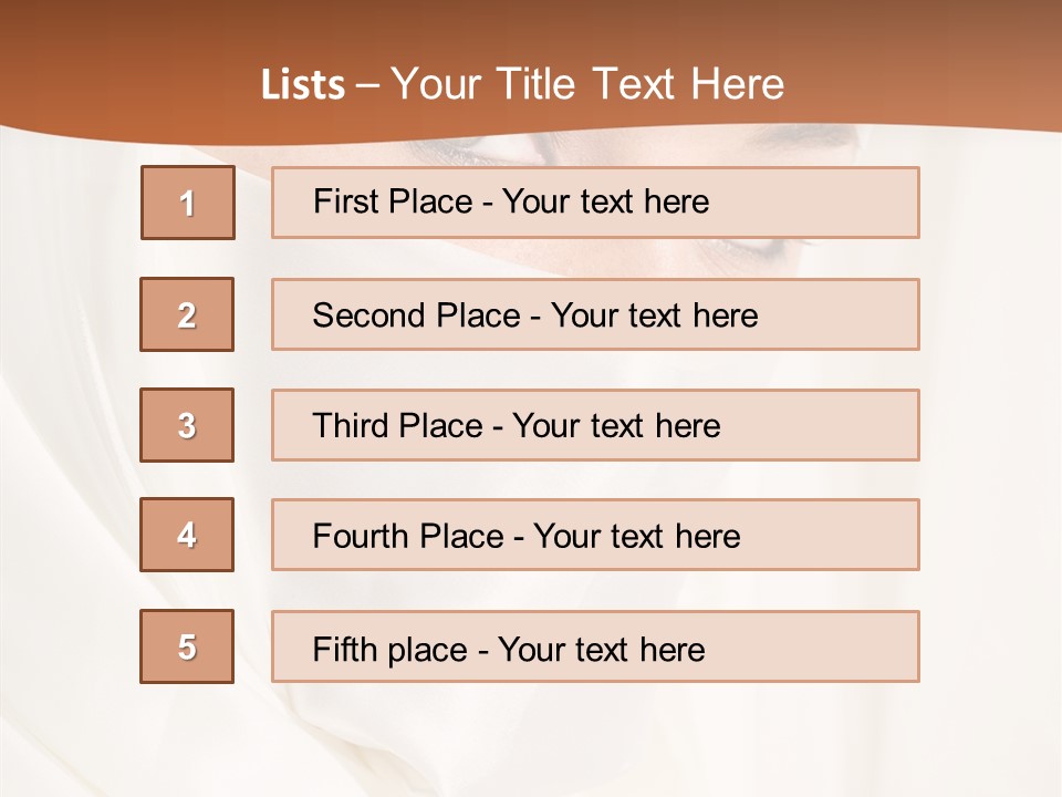 Eastern Veil Young PowerPoint Template