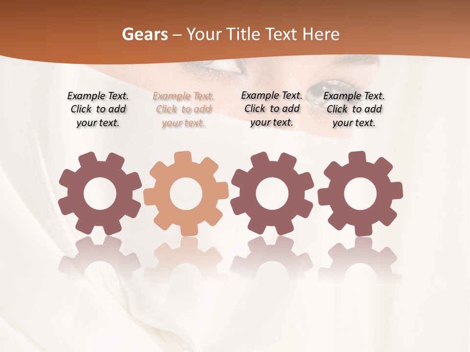 Eastern Veil Young PowerPoint Template