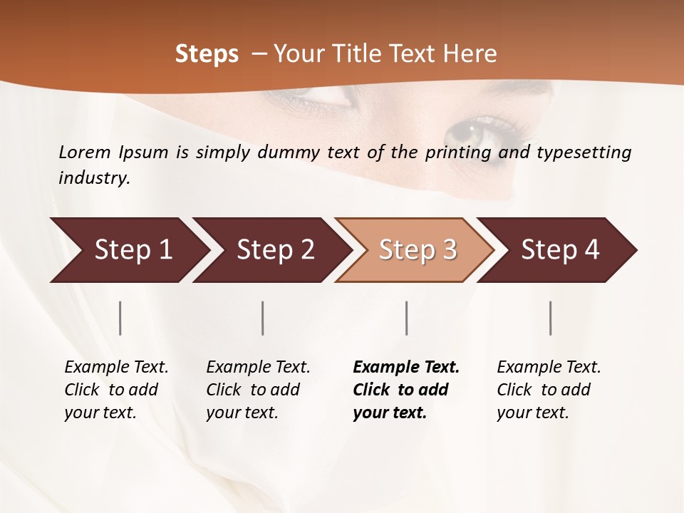 Eastern Veil Young PowerPoint Template