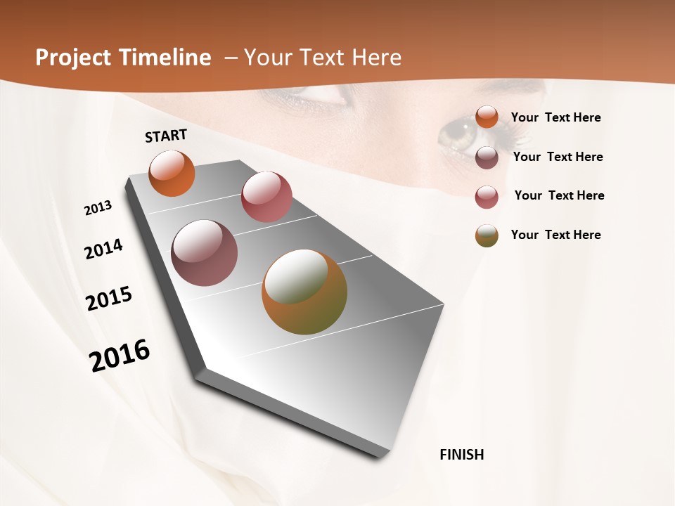Eastern Veil Young PowerPoint Template