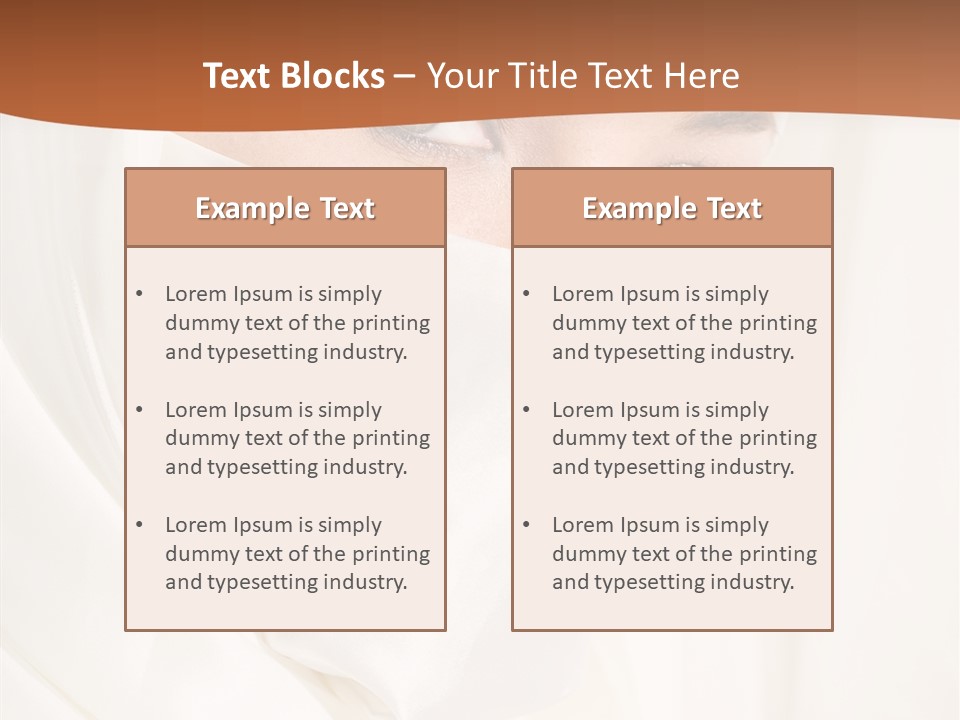 Eastern Veil Young PowerPoint Template