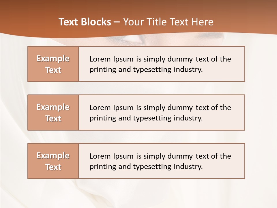 Eastern Veil Young PowerPoint Template
