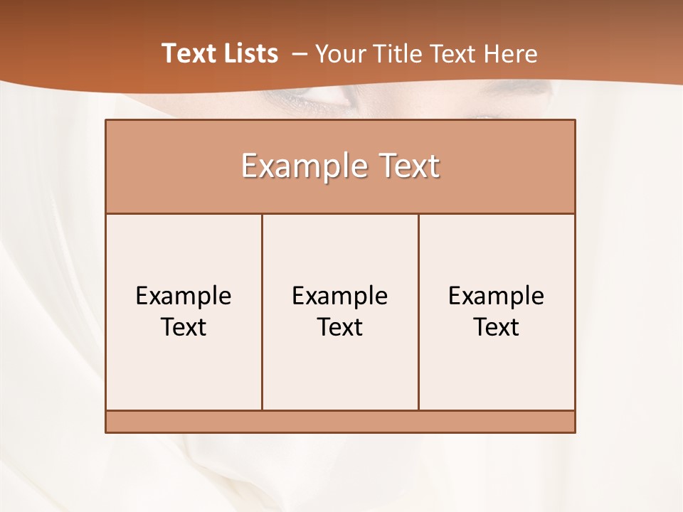 Eastern Veil Young PowerPoint Template
