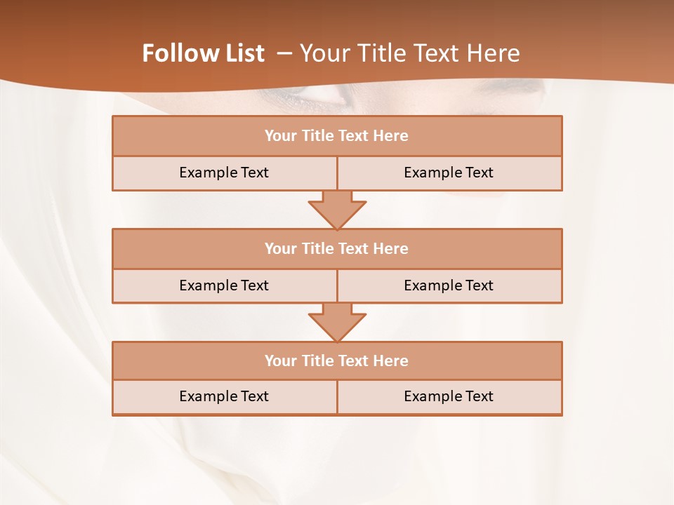 Eastern Veil Young PowerPoint Template