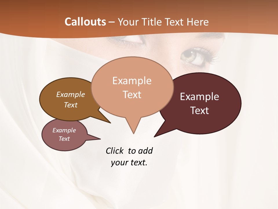 Eastern Veil Young PowerPoint Template