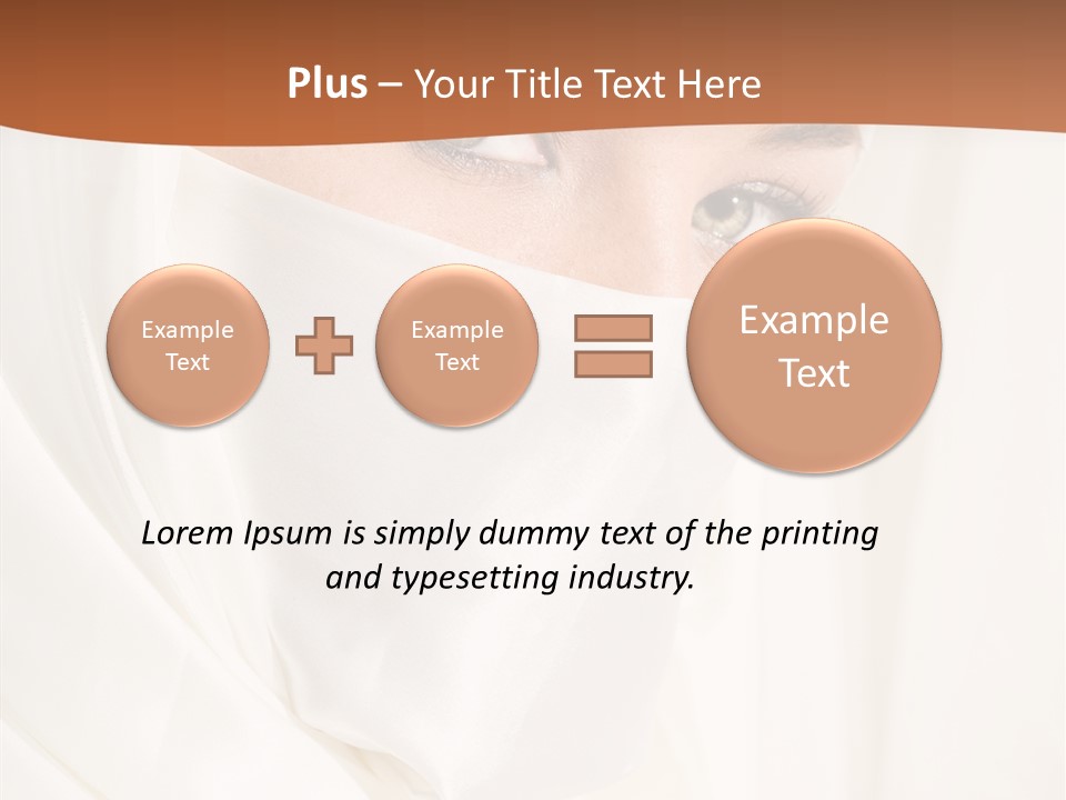 Eastern Veil Young PowerPoint Template