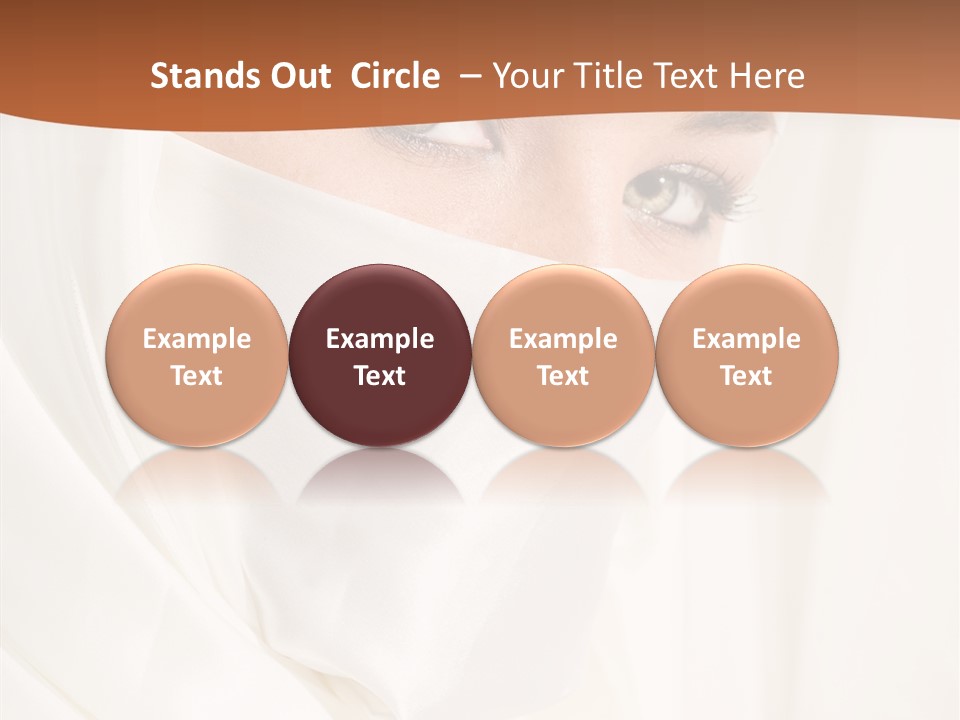 Eastern Veil Young PowerPoint Template