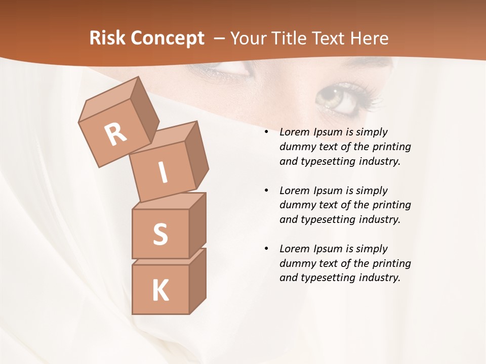 Eastern Veil Young PowerPoint Template