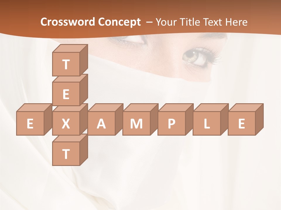 Eastern Veil Young PowerPoint Template