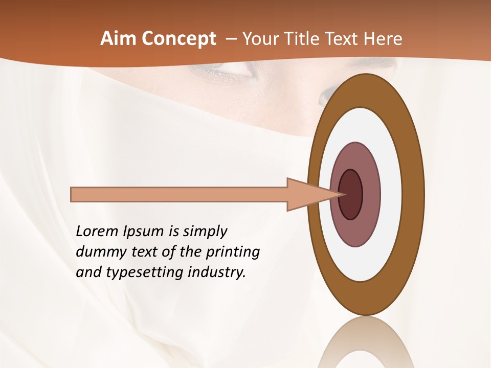 Eastern Veil Young PowerPoint Template